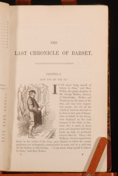 1867 2 Vols Last Chronicles of Barset by Trollope First