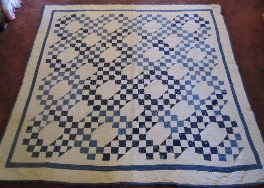 Civil War Era Indian Puzzle Antique Quilt