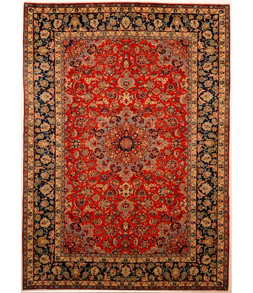 Large Area Rugs Handmade Persian Wool Isfahan 10 x 13