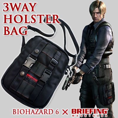 RESIDENT EVIL BIOHAZARD 6 xBriefing 3way Holster Bag limited new