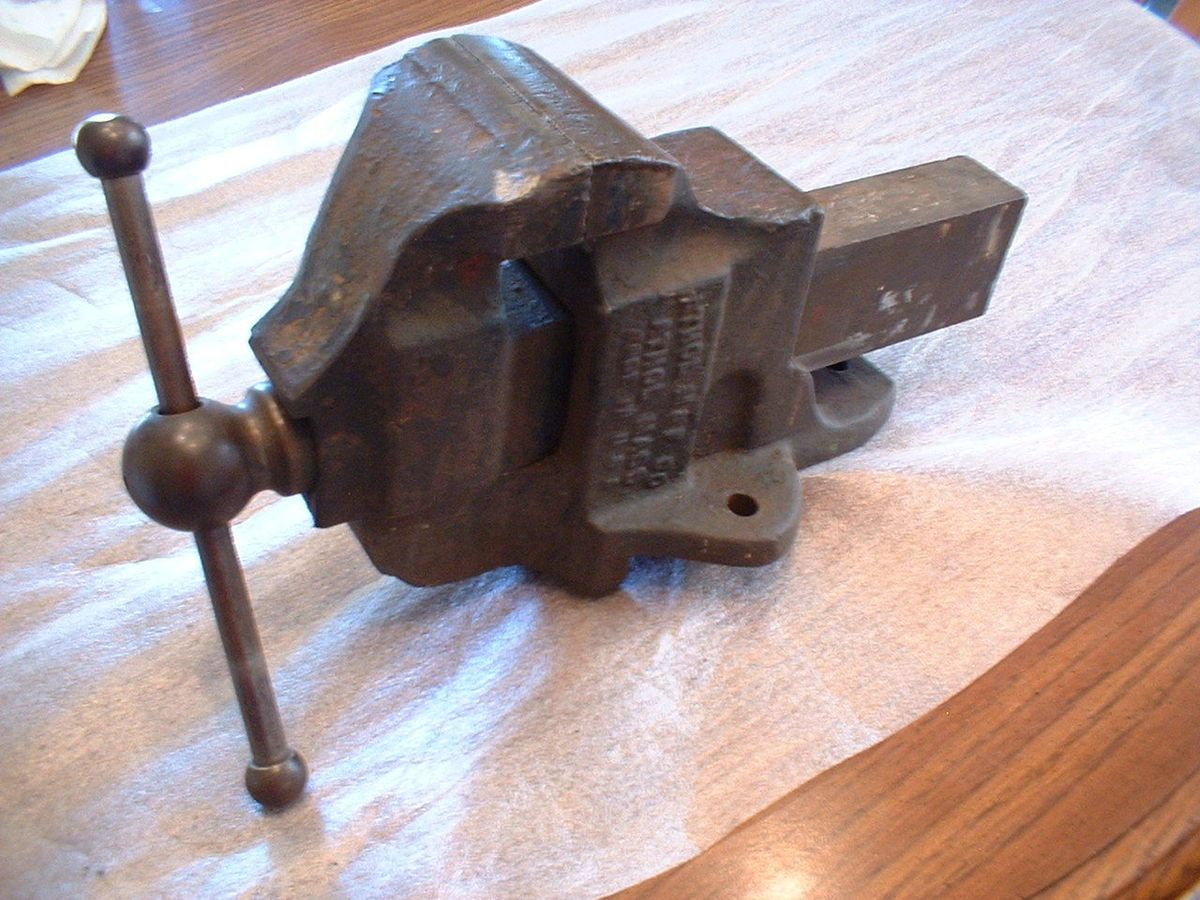 Antique Athol Machine Foundry Co Vise Pre Starrett 1800s Wilton Jaw 