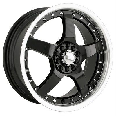 18 inch Akita AK8 Black Wheels Rims 4x4.5 Tiburon XC250 G20 Reno Swift 