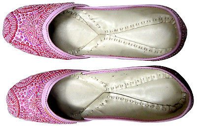   ECL Women Famous Jaipuri Jutti Wedding Slipper Mojari Indian Rajsthani