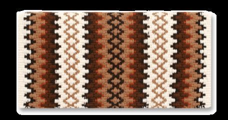 Saddle Blanket Throw Rug 38 x 34 Arroyo Seco NZ Wool