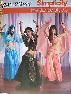   Misses Belly Dance Costumes Pattern Sz. 14 16 18 20 Andrea Schewe UC