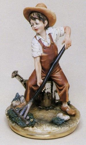 Capodimonte The Child Gardner by Enzo Arzenton Laurenz Classic 