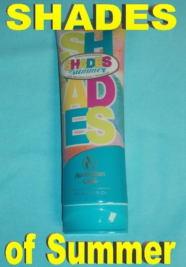 Australian Gold SHADES OF SUMMER BRONZER BRONZING Tanning Bed Lotion 