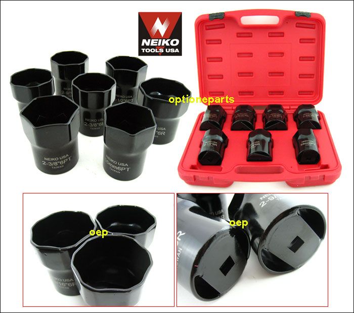   DR Wheel Bearing Locknut Socket Set Case New Auto Repair Power Tools