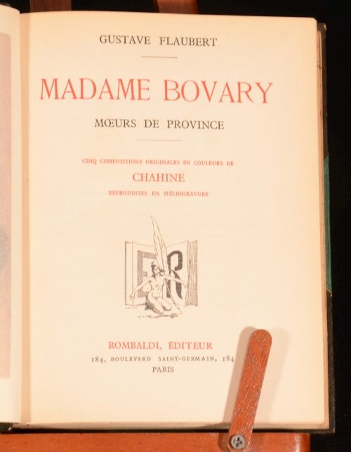 C1936 2 Vols Les Fleurs Du Mal Baudelaire Madame Bovary Flaubert 