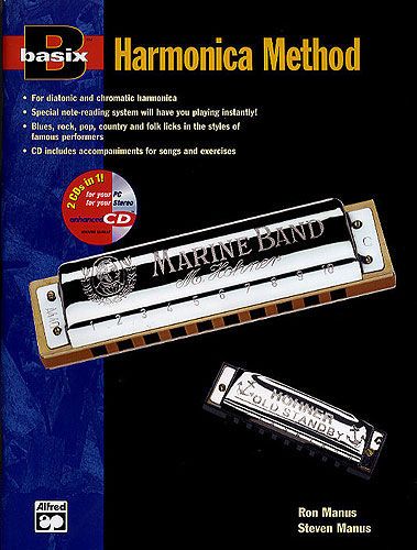 BLUESBAND HOHNER HARMONICA C BASIX METHOD BOOK CD