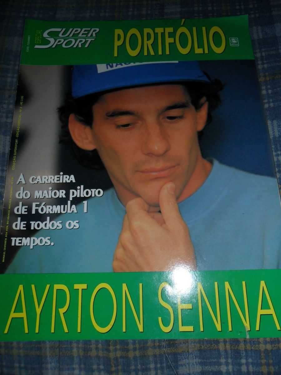 AYRTON SENNA SUPER SPORT PORTFOLIO BRAZIL MAGAZINE SPECIAL 36 PAG FULL 