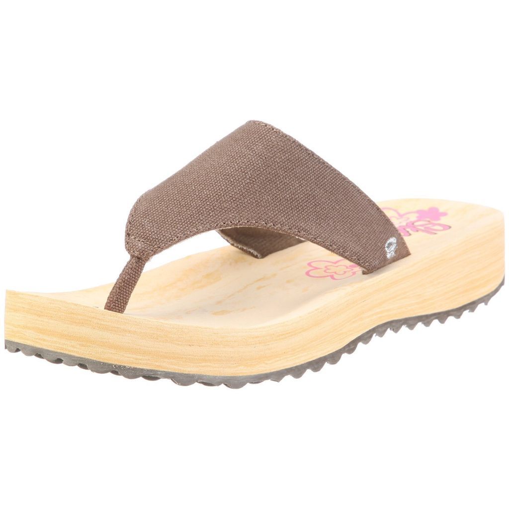 Skechers Girls Flipflops/Sandals Grippies. Brown or Pink. Size 12, 13 