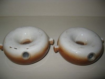 Vtg Happy Anthropomorphic~Bagels/Doughnuts~Salt & Pepper Shakers~Hol 