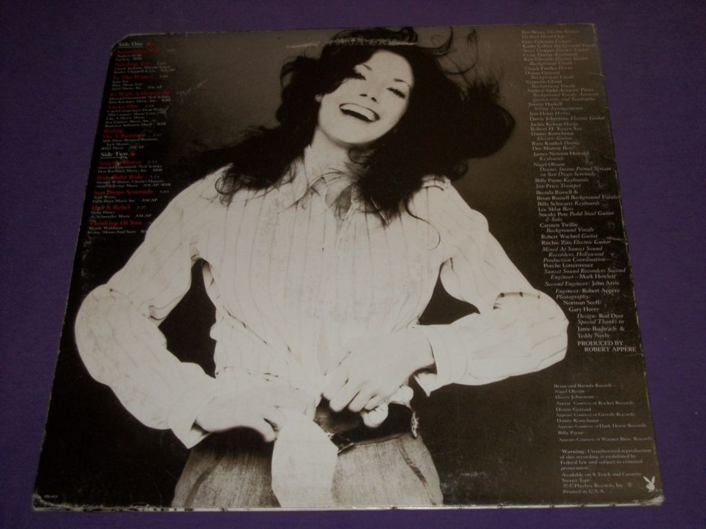 Barbi Benton Something New Playboy PB 411 RARE Promo LP