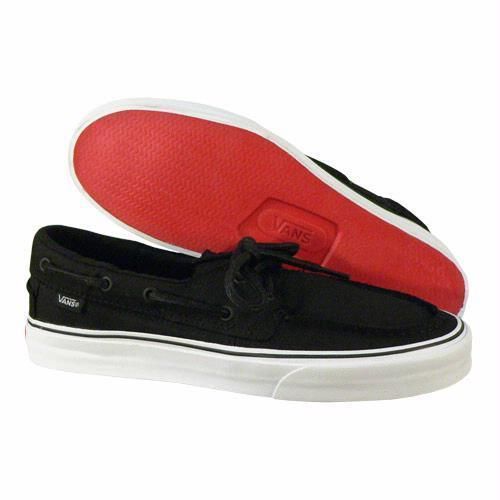 New Vans Zapato Del Barco Black Boat Men Shoes All Size