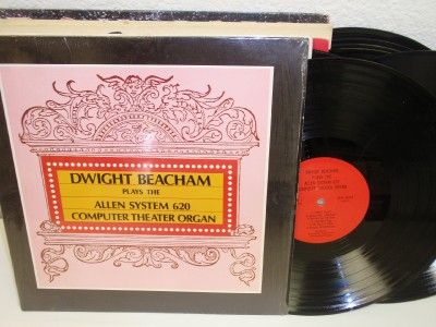 Dwight Beacham Allen System 620 Computer Theater Organ LP Private MI 