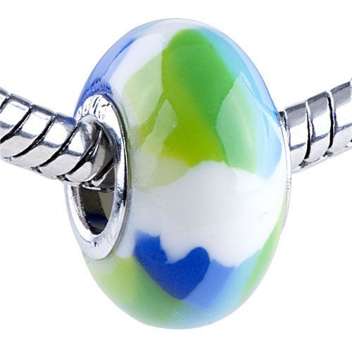 Pugster® Bead Green Polymer Charm for Bracelet O80