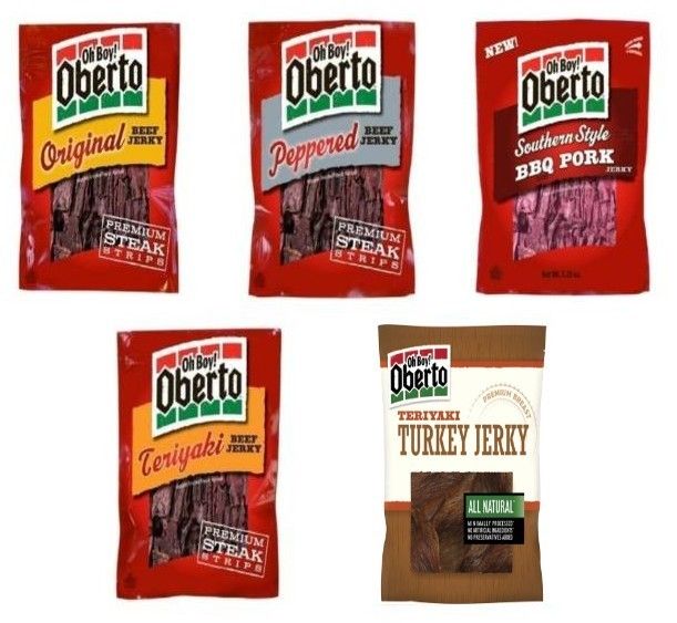 Oh Boy Oberto Beef Jerky Turkey Jerky 2 Packages