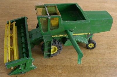 Ertl John Deere 6600 Combine Toy Farm Cows Horses Tractor Milk