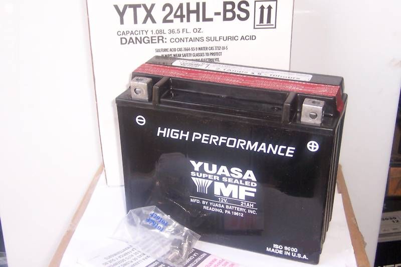 Yuasa YTX24HL BS Lawn Mower Garden Tractor Battery