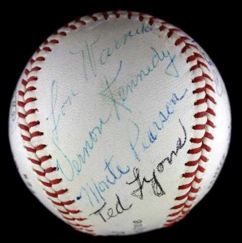 No Hitter Pitchers Signed Baseball 14 Autos PSA DNA HOF