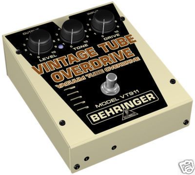 Behringer VT911 Vintage Tube Overdrive Effects Pedal