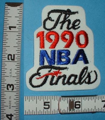   Vintage Detroit Pistons 1990 NBA Finals Basketball Jersey Patch