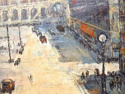   Garnier Paris Opera House Modern Impressionist Painting Signed Beal