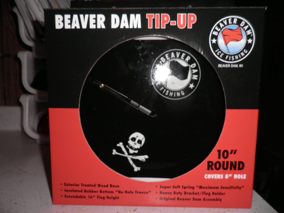 Beaver Dam Round Jolly Roger 10 Tip Up New on PopScreen