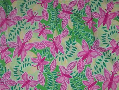 RARE Lilly Pulitzer Fabric Putt Snails Purple Green Pink White Golf 