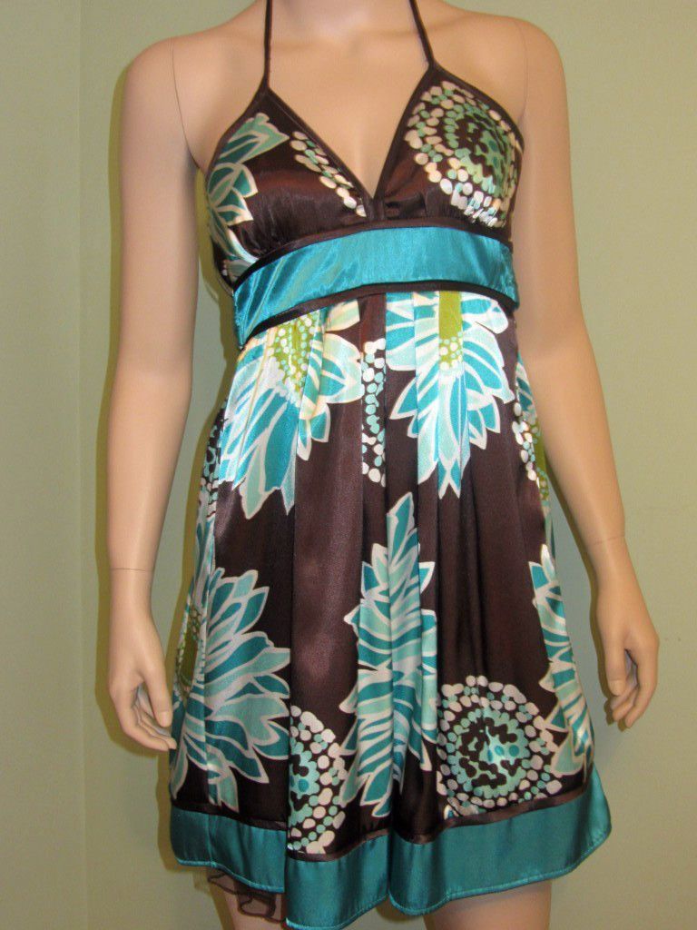 BCX Aqua Charmeuse Dress New with Tags Reg Price Was $69