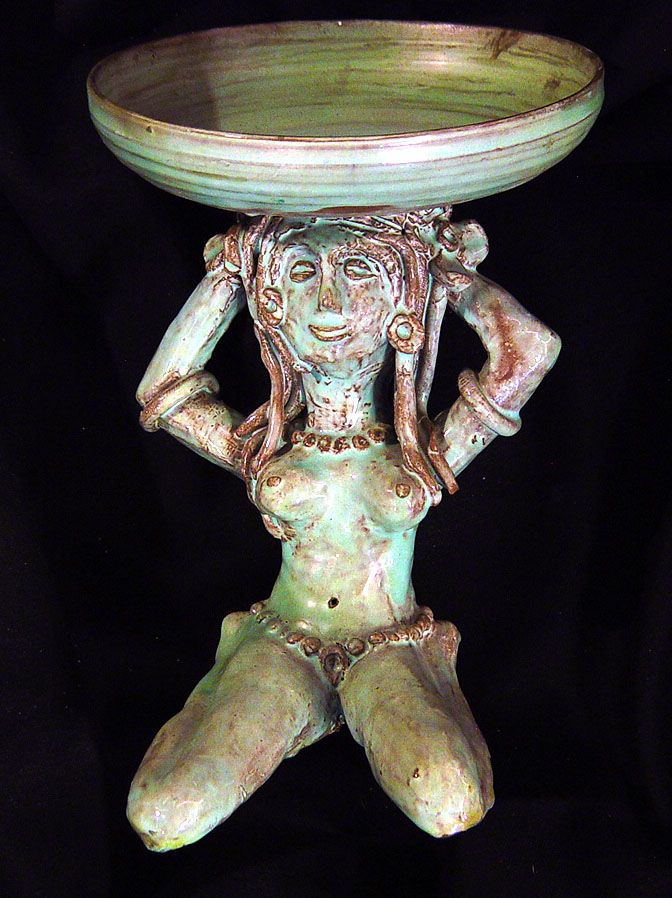 Beatrice Wood Beato Original Ceramic Art Luster Chalice Signed RARE 