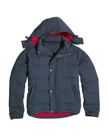 Beaufort jacket combines down wadding for warmth with a tough nylon 