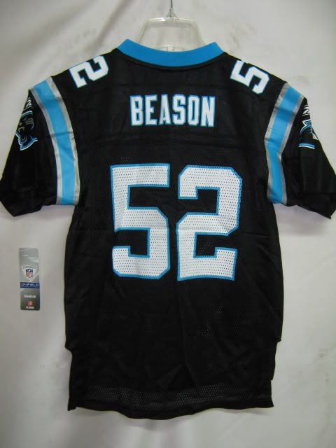 Panthers Replica NFL Youth Jersey Jon Beason Blk LRG