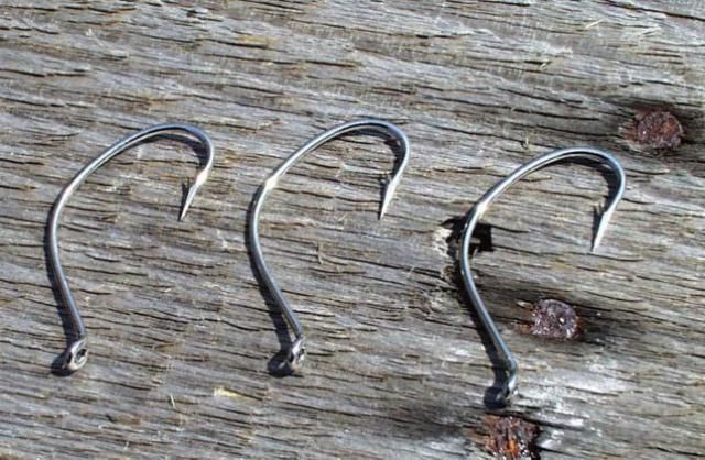 100 Pack Eagle Claw Lazer Kahle Hooks Nickel L145M 2 0