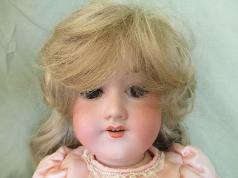 Armand Marseilles 390 A5M Bisque Doll Open Mouth Teeth 21 German 