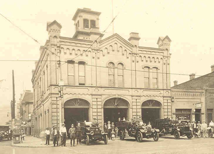 PA Beaver Falls Fire Department C 1928 RP Postcard