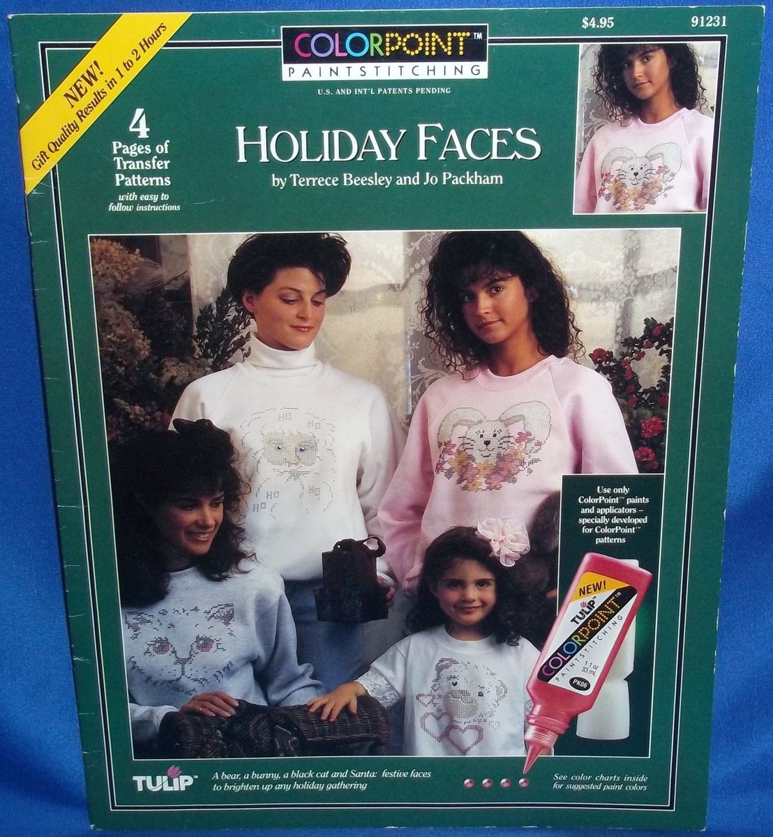   Colorpoint Paintstitching Holiday Faces by Terrece Beesley Jo Packham