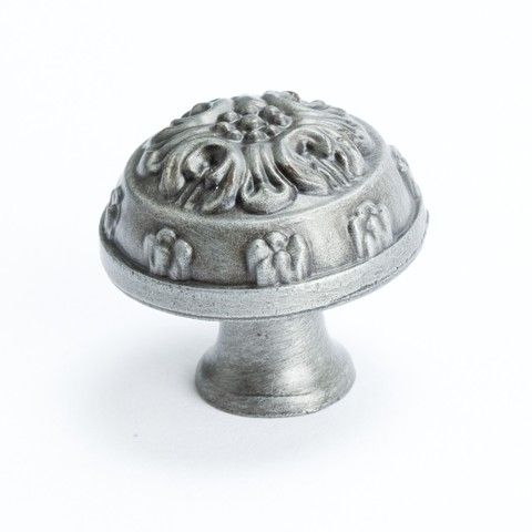 Berenson 1643 1AP P Knob Oak Leaf 1 1 4 Antique Pewter Drawer Cabinet 