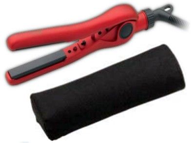 Belson Mega Hot 1 2 Hottie Dual Voltage Pro Flat Iron Red Travel Mini 