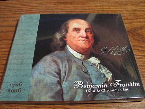 2006 BENJAMIN FRANKLIN COIN & CHRONICLES SET  UNOPENED