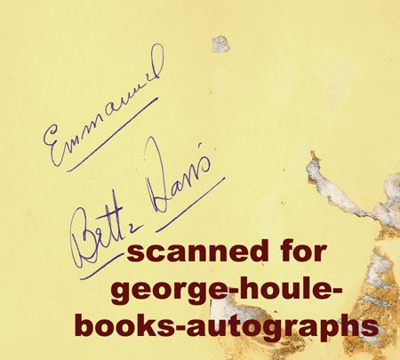 signed and inscribed emmanuel bette davis