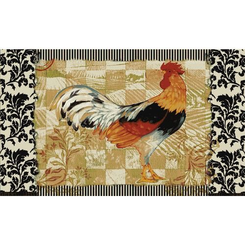 Mohawk Select New Wave Kitchen Bergerac Rooster Novelty Rug