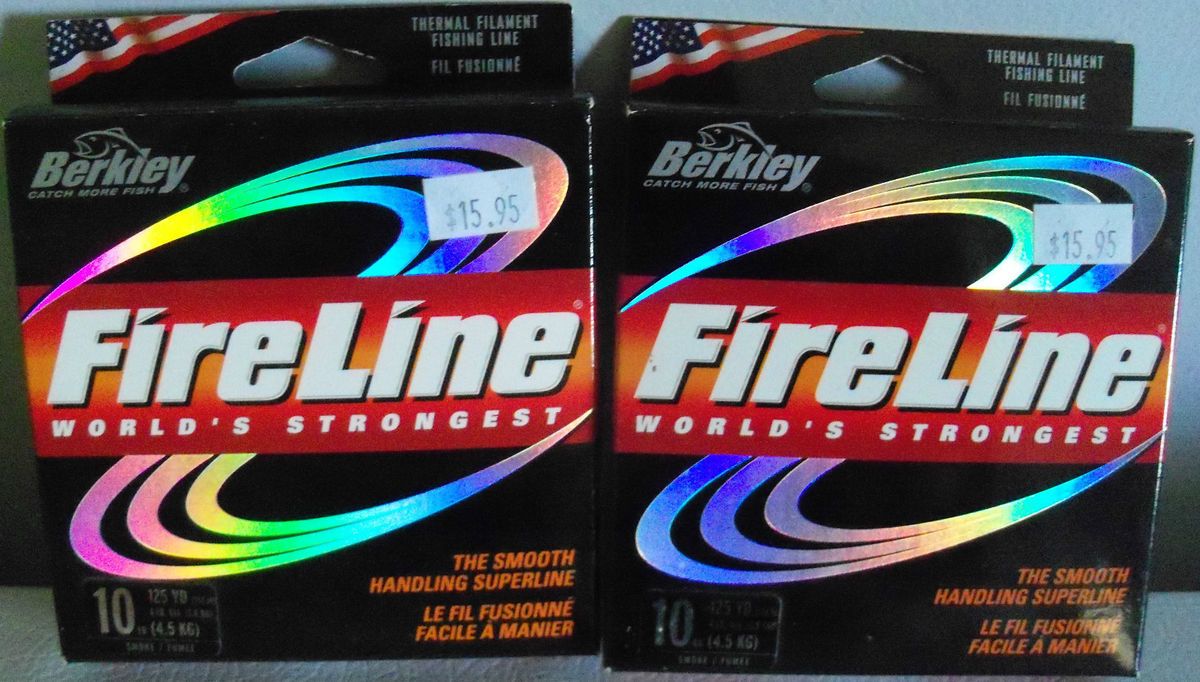 Berkley Fireline Fishing Line 10lb 125yd Qty 2 w Free Fishing Bell 