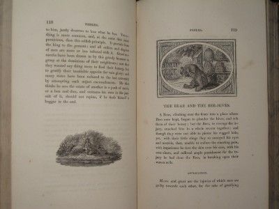 Thomas Bewick The Fables of Aesop 1st 1818 Engravings Very RARE