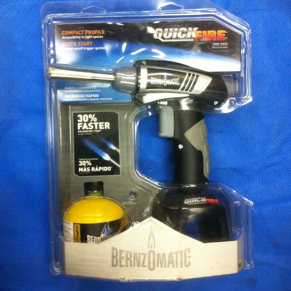 Bernzomatic Quickfire Hand Propane Mapp Soldering Torch Portable 