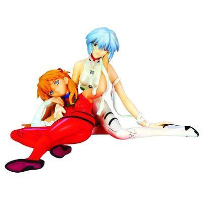 neon genesis evangelion rei and asuka plug suit ani statue