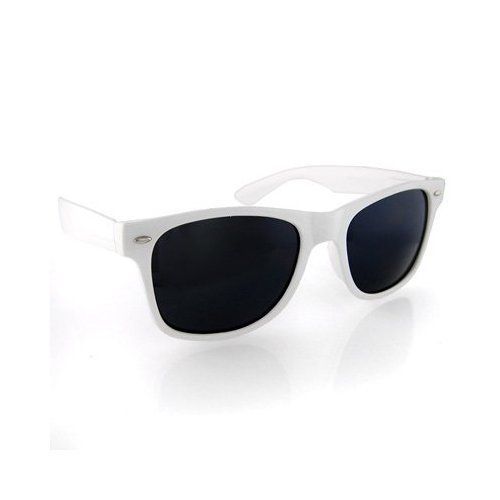 WHITE WAYFARER SUNGLASSES w/ FREE MICROFIBER CASE