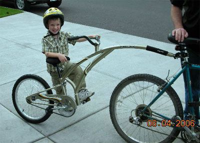 Adams Trail a bike folder 1 kids Black bike trailer tag a long