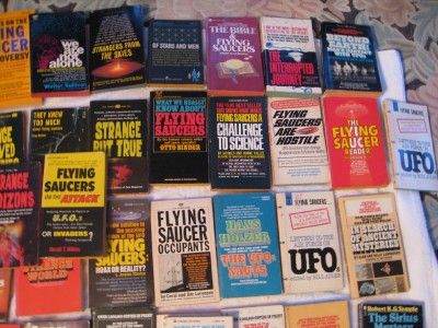 RARE Vintage UFO Flying Saucer Extraterrestrial Paperback Book Lot 